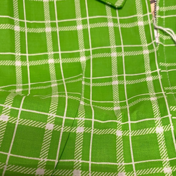 Sunbrero Vintage Green Plaid Sleeveless Shift🎄 - Picture 3 of 5